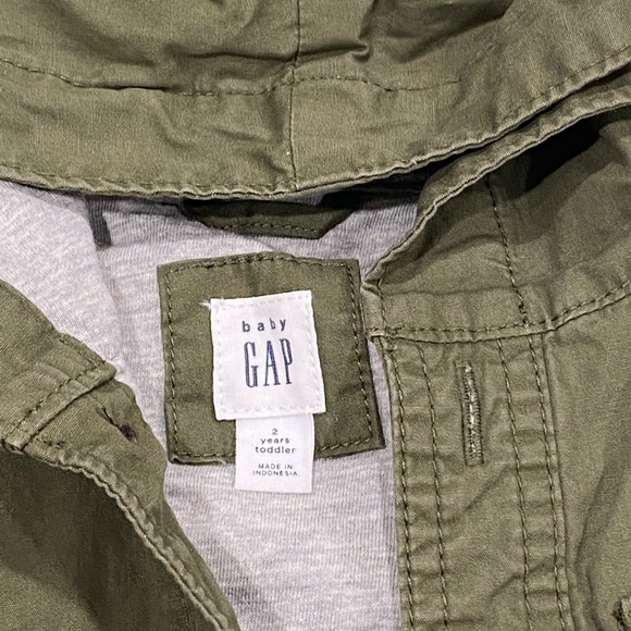 Kids 2T Green Jacket with hoodie - Picture 3 of 5